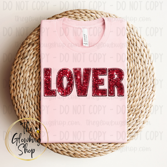 LOVER (faux sequins)