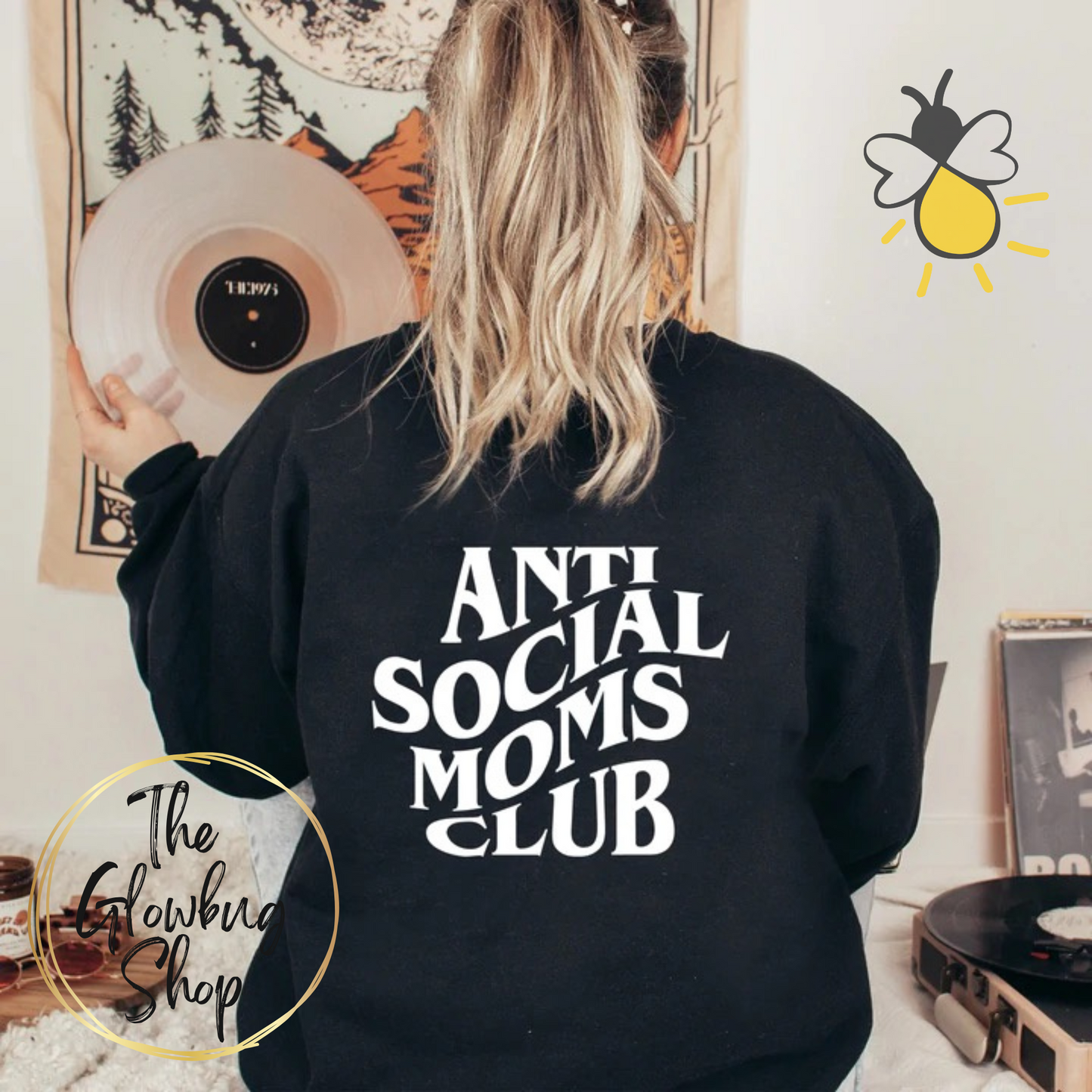 Anti Social Moms Club (black ink)