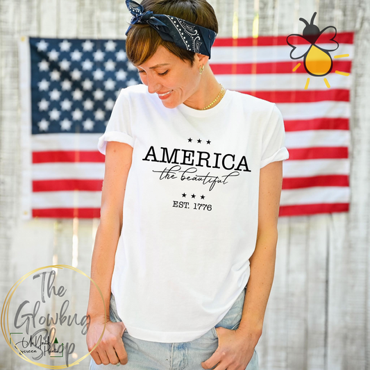 America The Beautiful (black lettering)